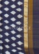 Turquoise and Navy Blue Pure Silk Patola Saree